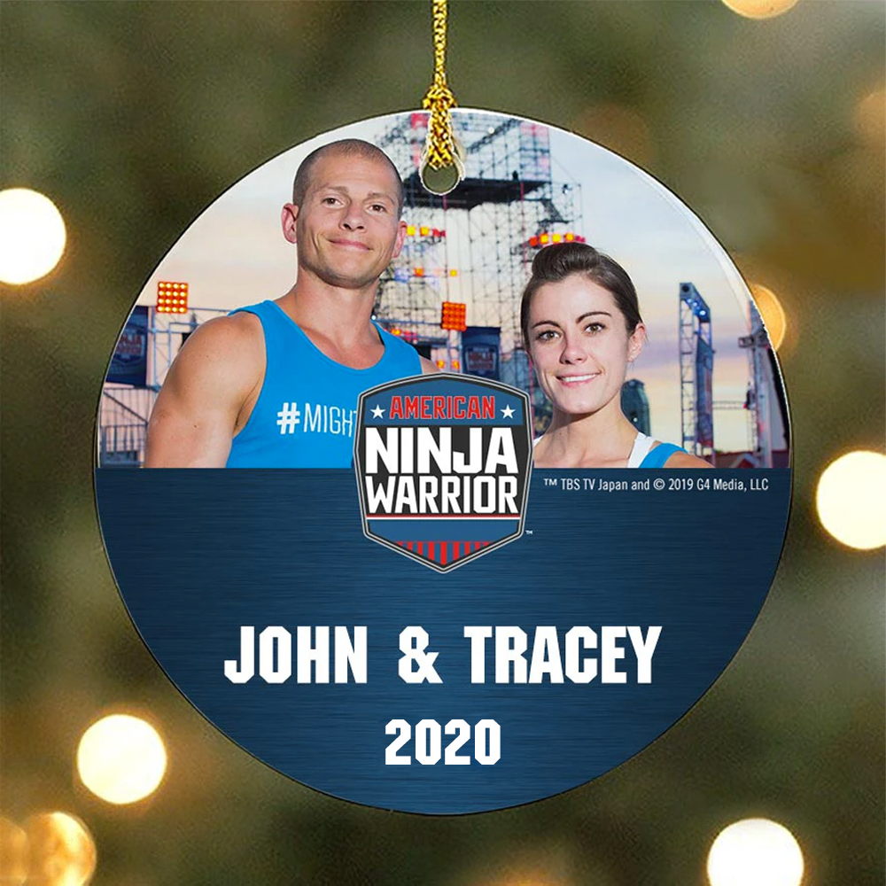 Personalized Photo American Ninja Warrior Ornament