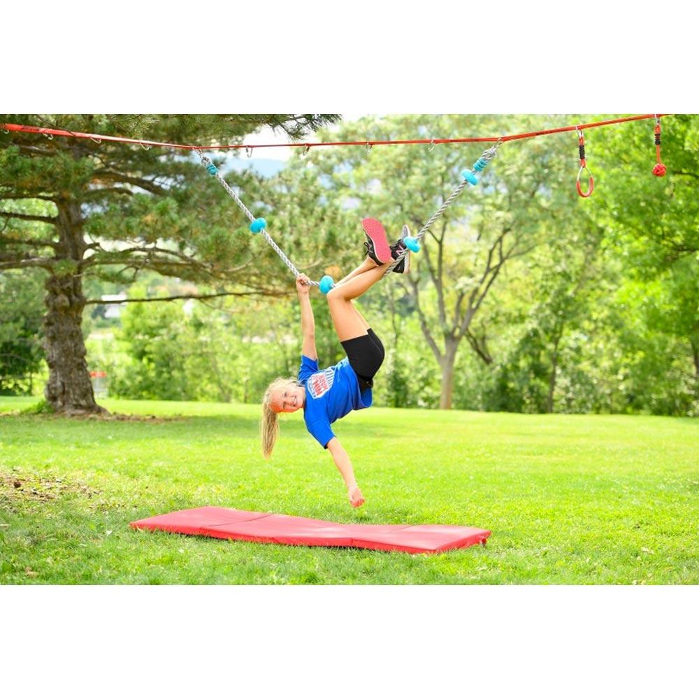 American Ninja Warrior™ Dual Climbing Rope - 8ft Long with Dual Use