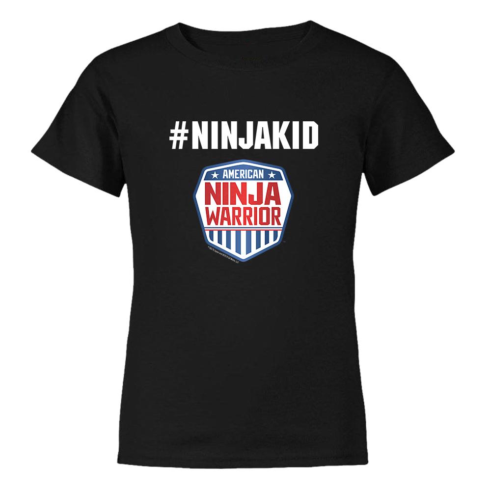 American Ninja Warrior #ninjakid Kids Short Sleeve T-Shirt