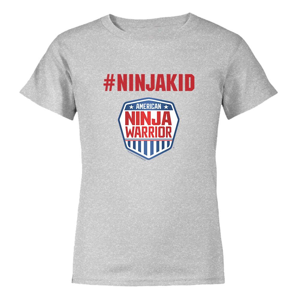 American Ninja Warrior #ninjakid Kids Short Sleeve T-Shirt