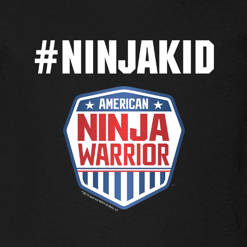 American Ninja Warrior #ninjakid Kids Short Sleeve T-Shirt