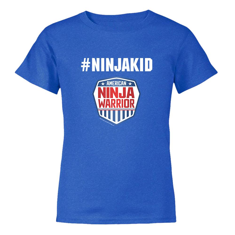 American Ninja Warrior #ninjakid Kids Short Sleeve T-Shirt