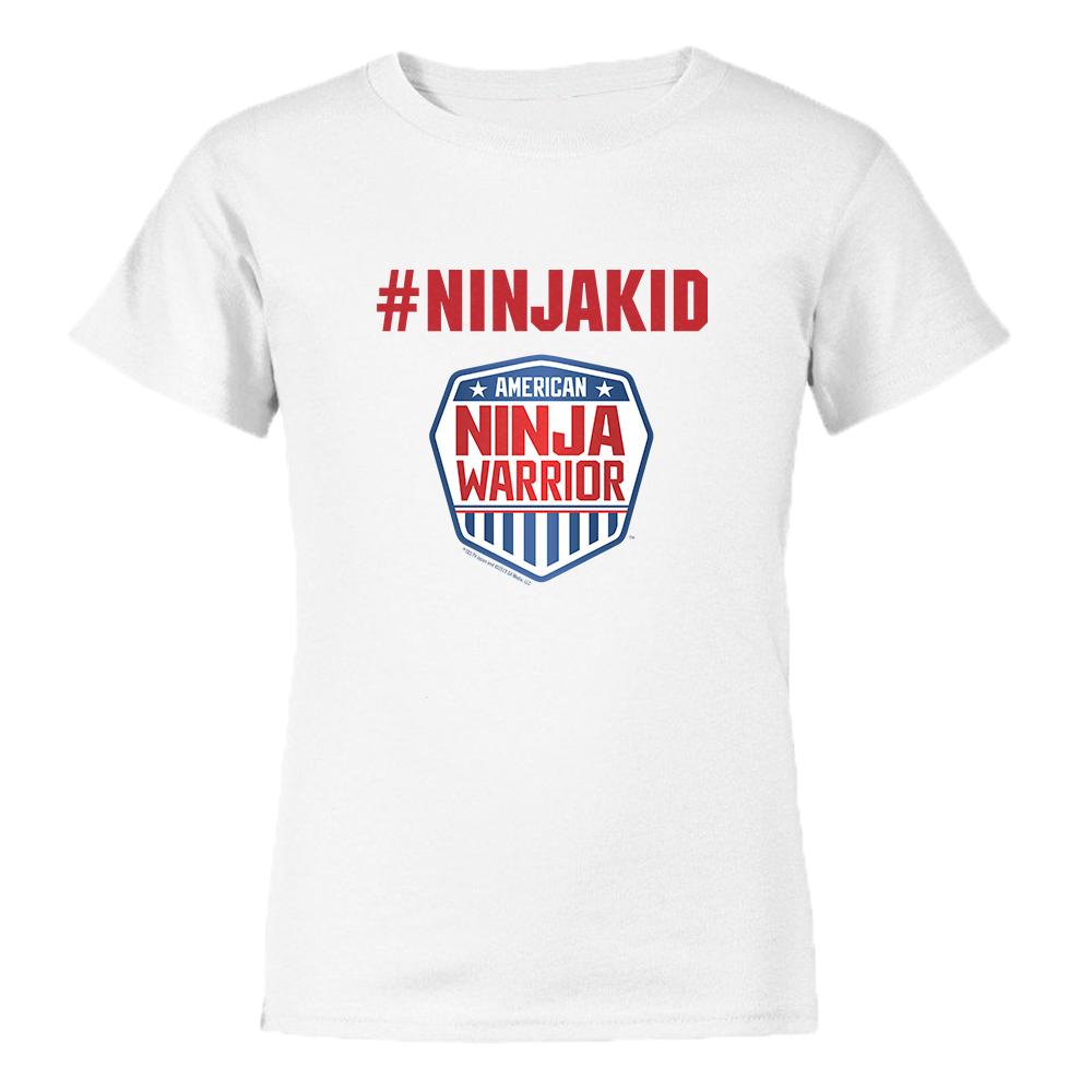 American Ninja Warrior #ninjakid Kids Short Sleeve T-Shirt