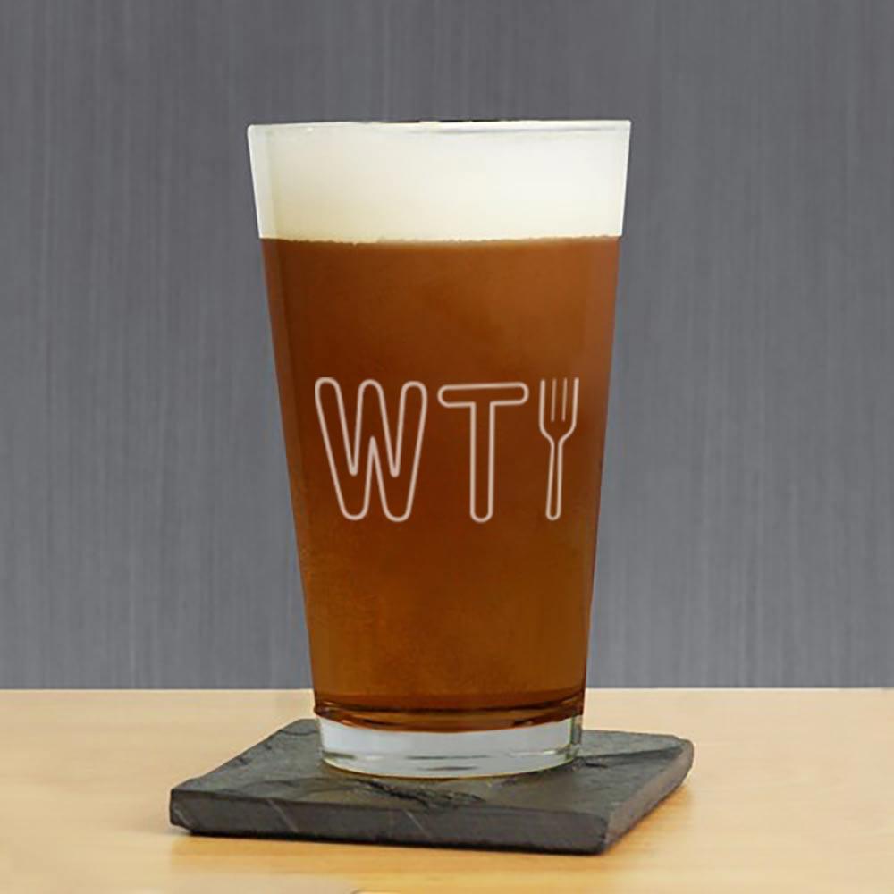 The Good Place WTFork Pint Glass