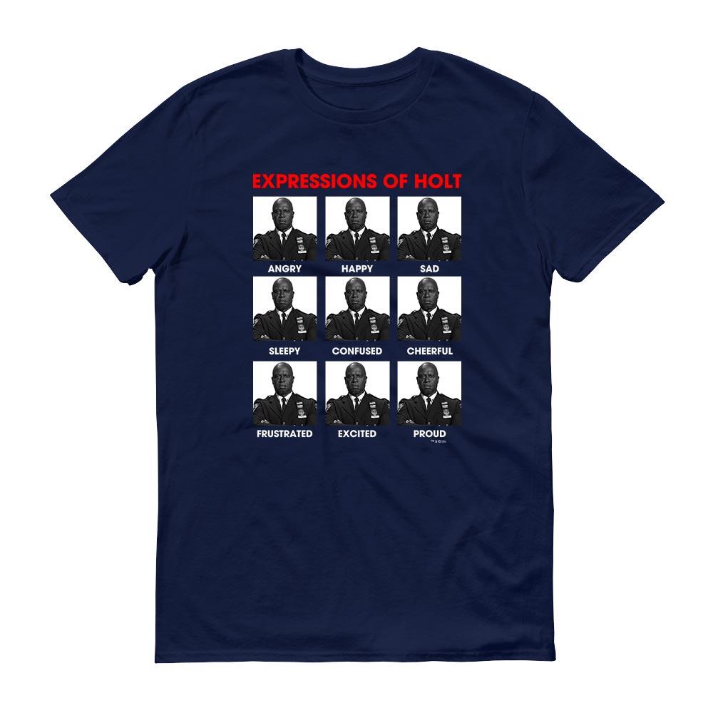 Brooklyn Nine-Nine Expressions of Holt Men's Short Sleeve T-Shirt
