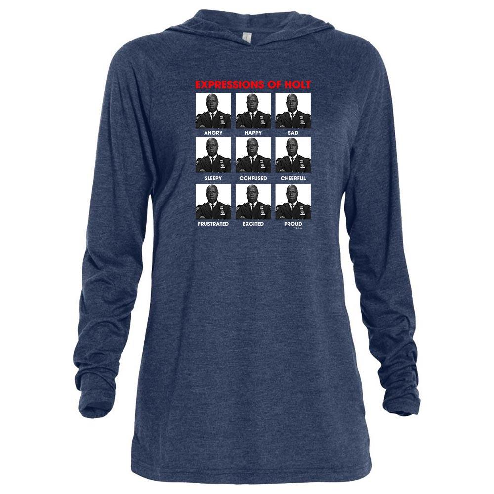 Brooklyn Nine-Nine Expressions of Holt Tri-Blend Raglan Hoodie