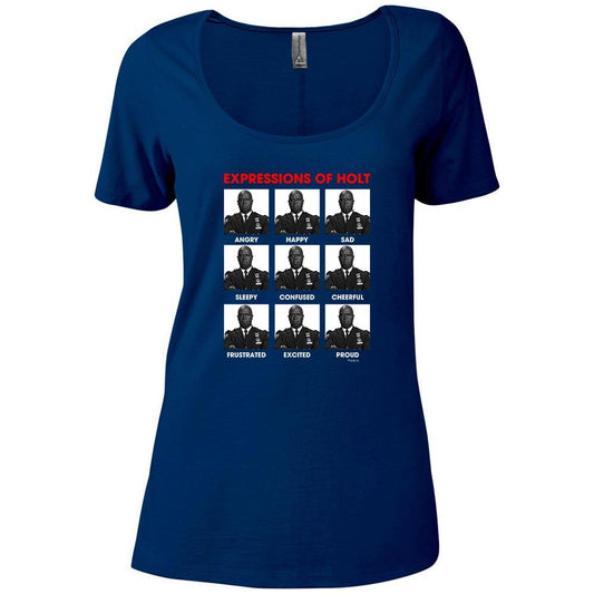 Brooklyn Nine-Nine Expressions of Holt Women's Relaxed Scoop Neck T-Shirt
