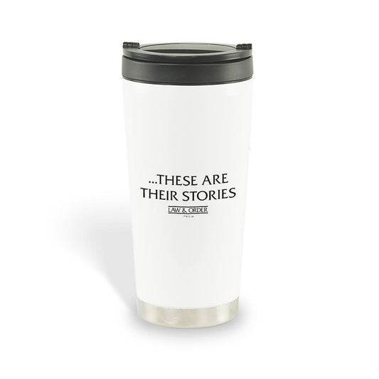 Law &amp; Order These Are Their Stories Stainless Steel Travel Mug-3