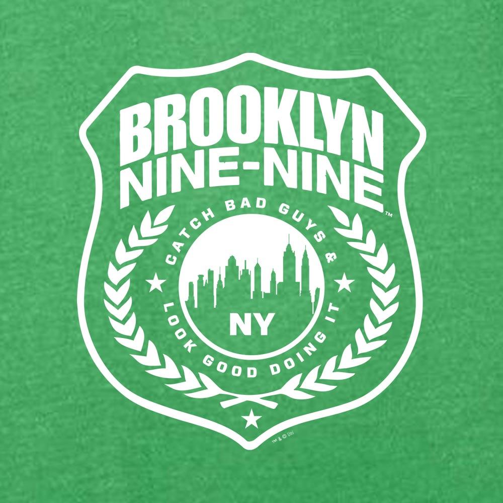 Brooklyn Nine-Nine Badge St. Patrick's Day Lightweight Crew Neck Sweatshirt