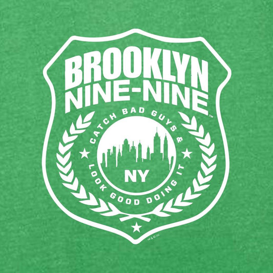 Brooklyn Nine-Nine Badge St. Patrick's Day Lightweight Crew Neck Sweatshirt-1