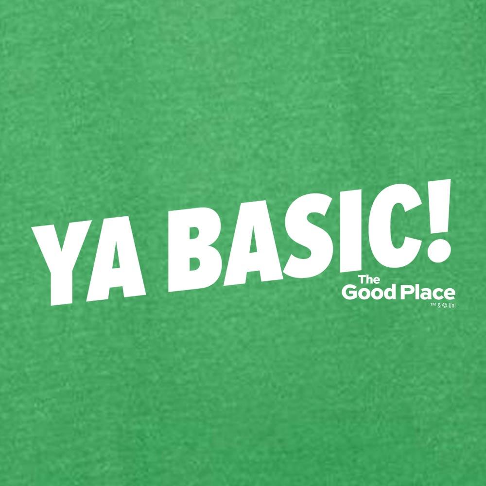 The Good Place Ya Basic! St. Patrick's Day Lightweight Hooded Sweatshirt