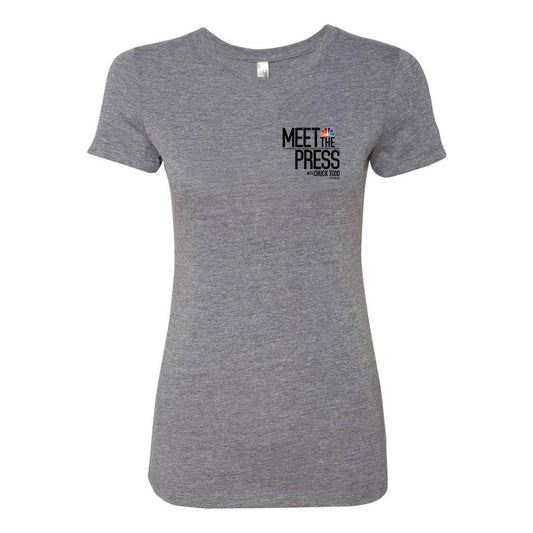 Meet The Press Women's Tri-Blend Short Sleeve T-Shirt-0