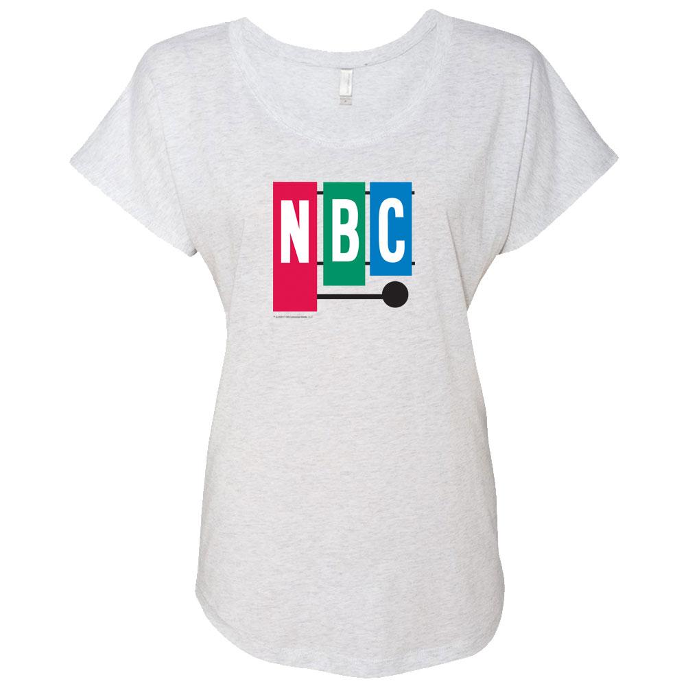 NBC Vintage 1954 Peacock Women's Tri-Blend Dolman T-Shirt