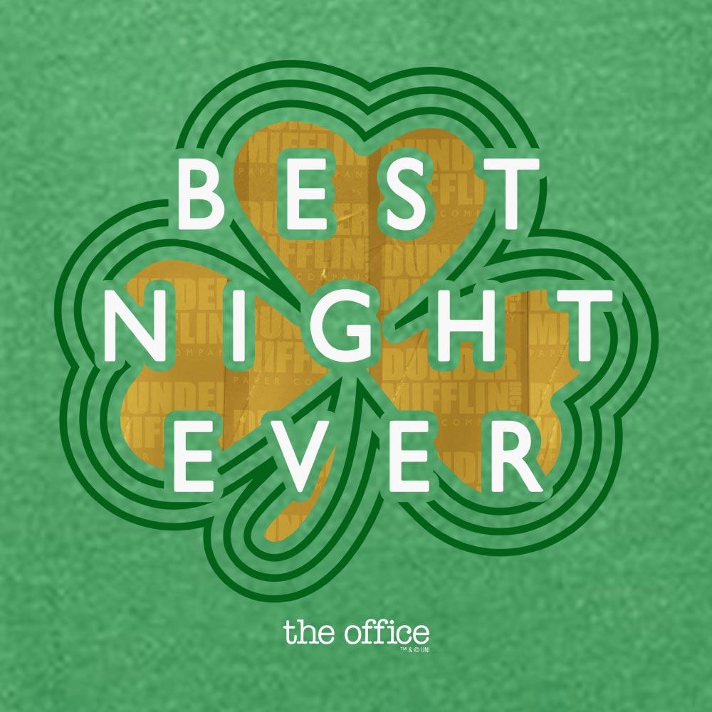 The Office Dunder MIfflin Best Night Ever St. Patrick's Day Lightweight Crew Neck Sweatshirt