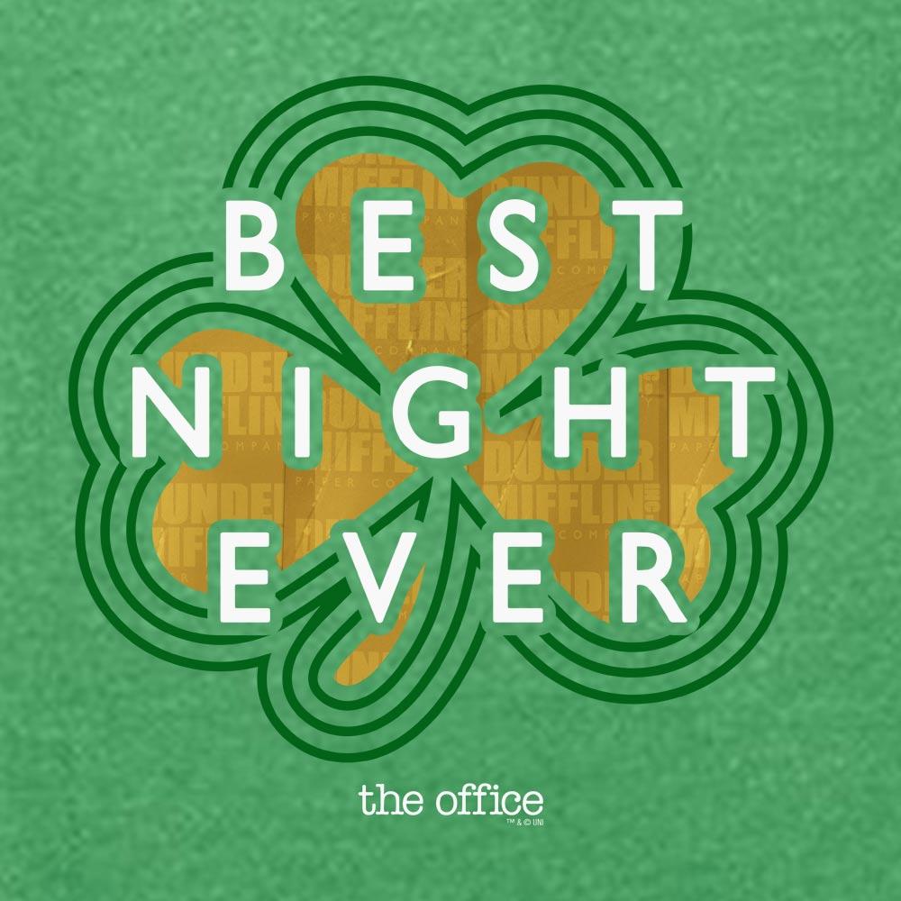 The Office Dunder MIfflin Best Night Ever St. Patrick's Day Lightweight Crew Neck Sweatshirt