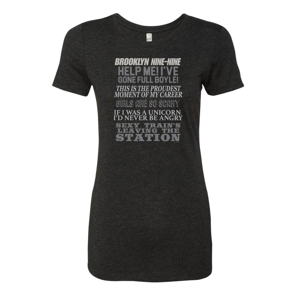 Brooklyn Nine-Nine Charles Boyle Quote Mash-up Women's Tri-Blend Short Sleeve T-Shirt