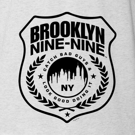 Brooklyn Nine-Nine Badge Men's Tri-Blend Short Sleeve T-Shirt-1