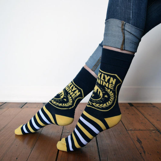 Brooklyn Nine-Nine Badge Striped Socks-3