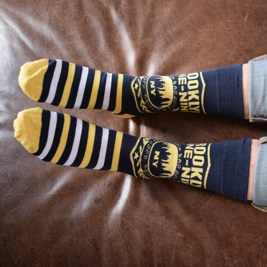 Brooklyn Nine-Nine Badge Striped Socks-4