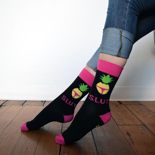 Brooklyn Nine-Nine Pineapple Slut Socks-3