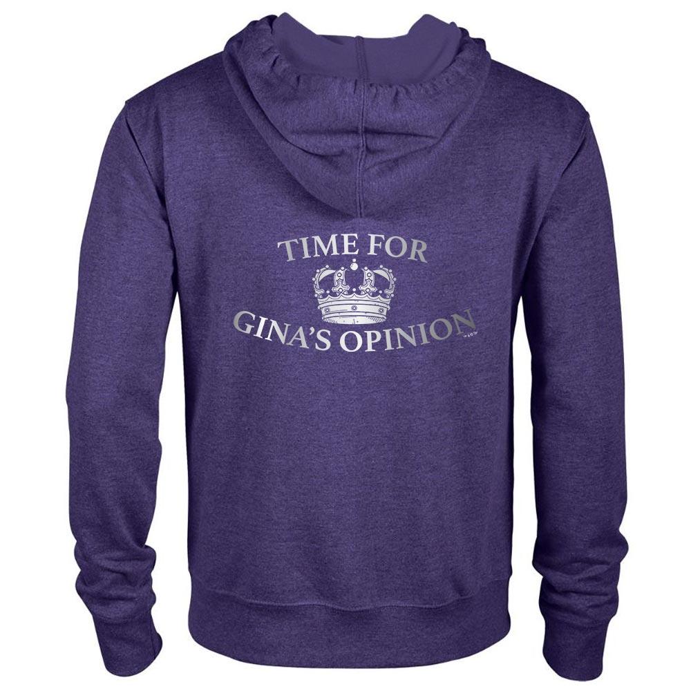 Brooklyn Nine-Nine Gina's Opinion Lightweight Zip Up Hooded Sweatshirt