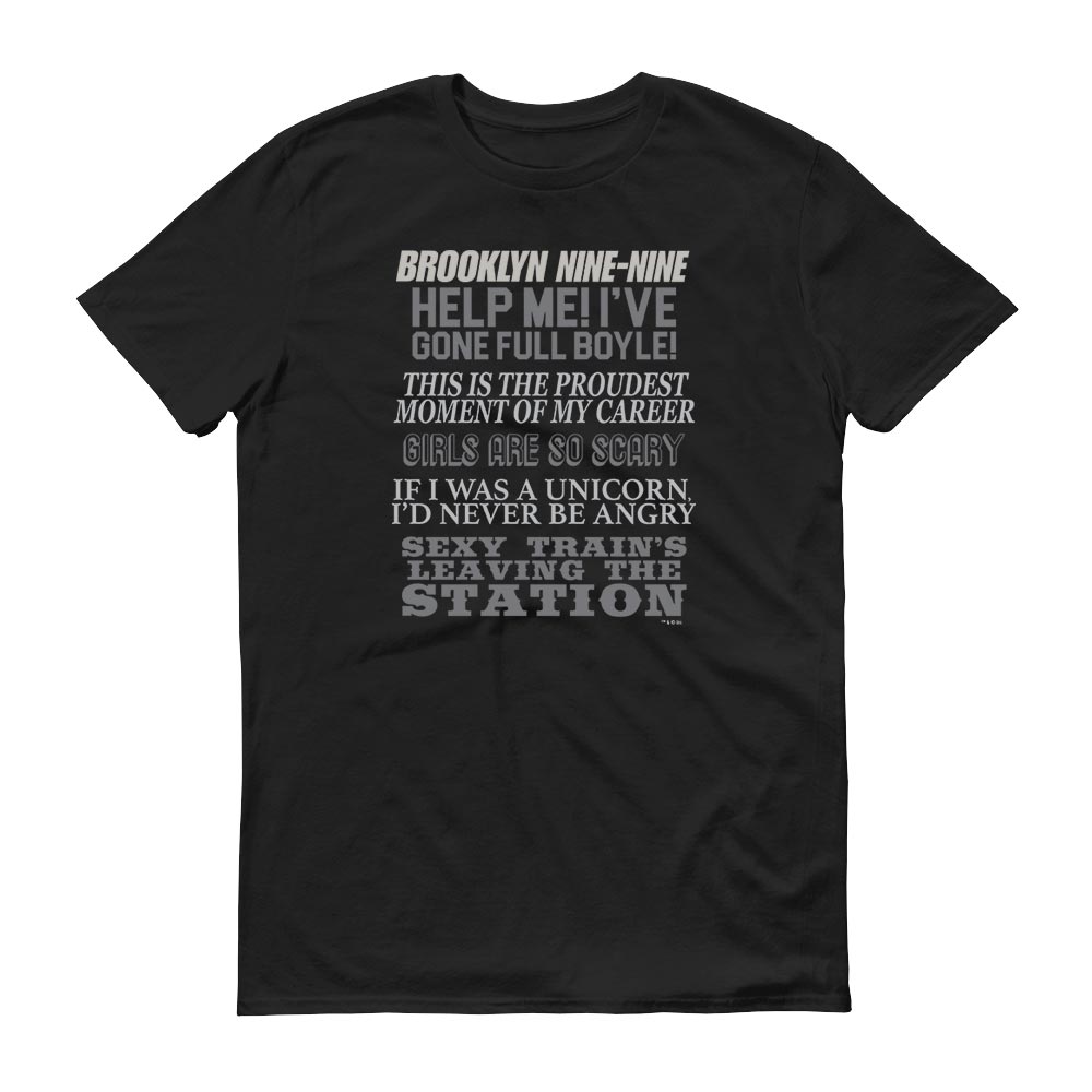 Brooklyn Nine-Nine Charles Boyle Quote Mash-up Men's Short Sleeve T-Shirt