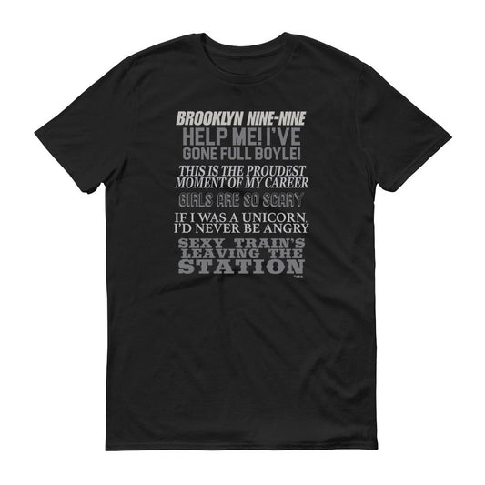 Brooklyn Nine-Nine Charles Boyle Quote Mash-up Men's Short Sleeve T-Shirt
