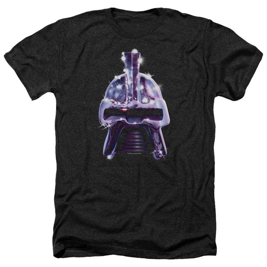 Battlestar Galactica Retro Cylon Head Heather Black Short Sleeve T-Shirt-0