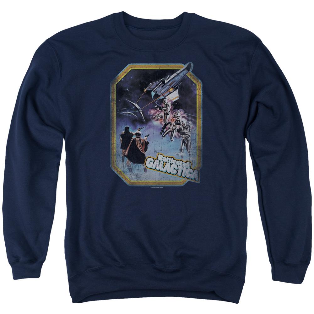 Battlestar Galactica Poster Iron On Crew Neck Sweatshirt