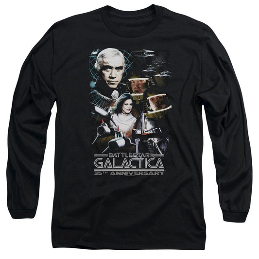 Battlestar Galactica 35th Anniversary Collage Long Sleeve T-Shirt-0