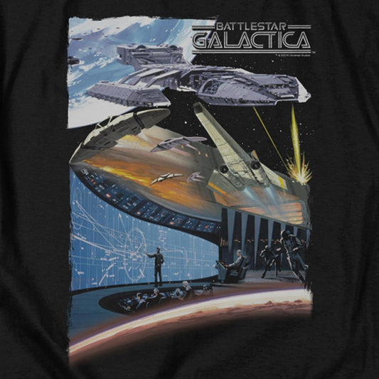 Battlestar Galactica Concept Art Long Sleeve T-Shirt-1