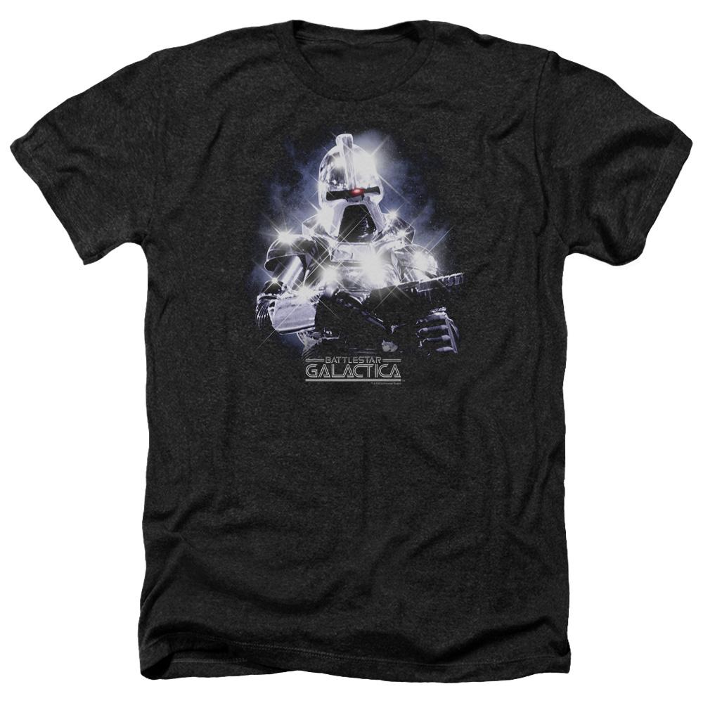 Battlestar Galactica Cylon Heather Black Short Sleeve T-Shirt