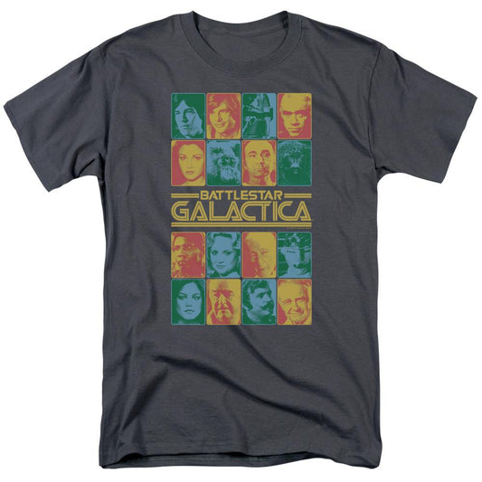 Battlestar Galactica 35th Anniversary Cast Short Sleeve T-Shirt-0