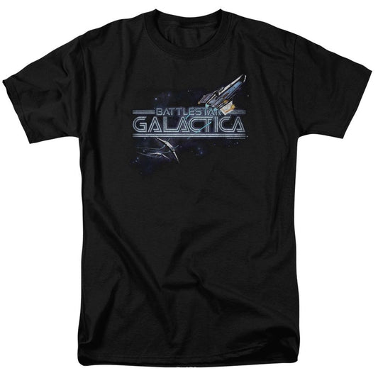 Battlestar Galactica Cylon Pursuit Men's Short Sleeve T-Shirt-0