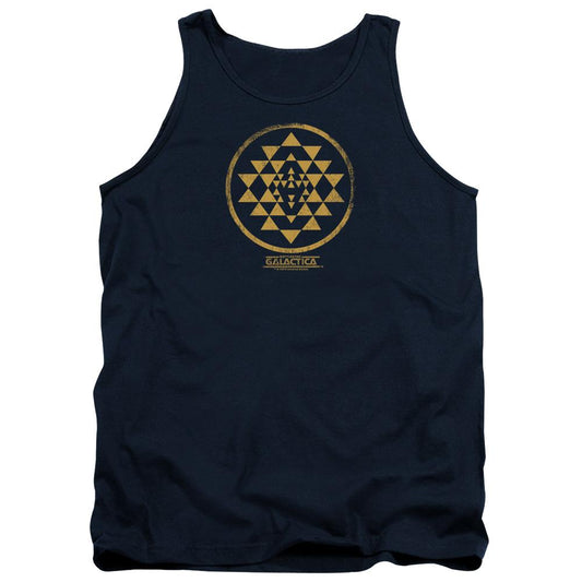 Battlestar Galactica Gold Squadron Patch Tank Top-0