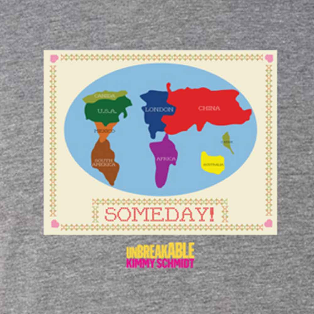 Unbreakable Kimmy Schmidt Someday Cross Stitch Men's Tri-Blend Short Sleeve T-Shirt