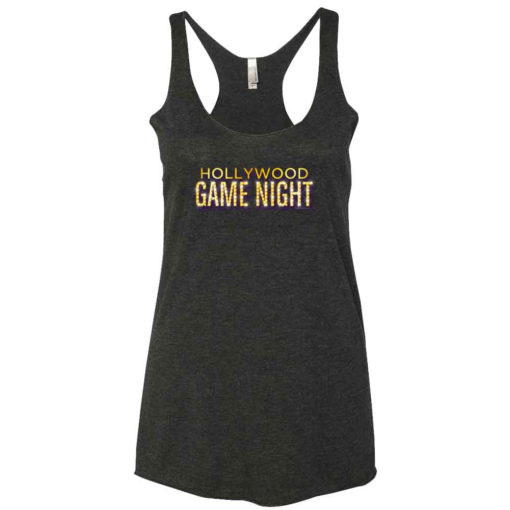 Hollywood Game Night Women's Tri-Blend Racerback Tank Top