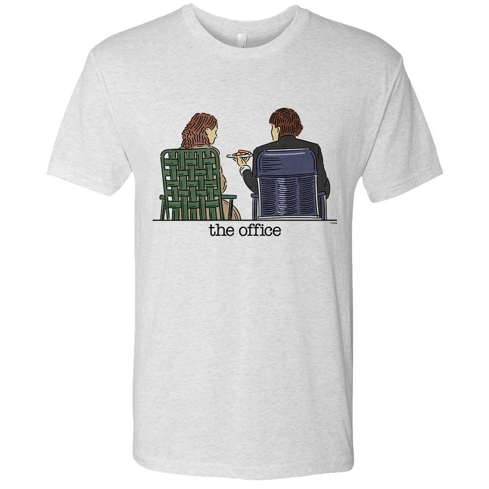 The Office Jim and Pam Roof Date Men's Tri-Blend Short Sleeve T-Shirt