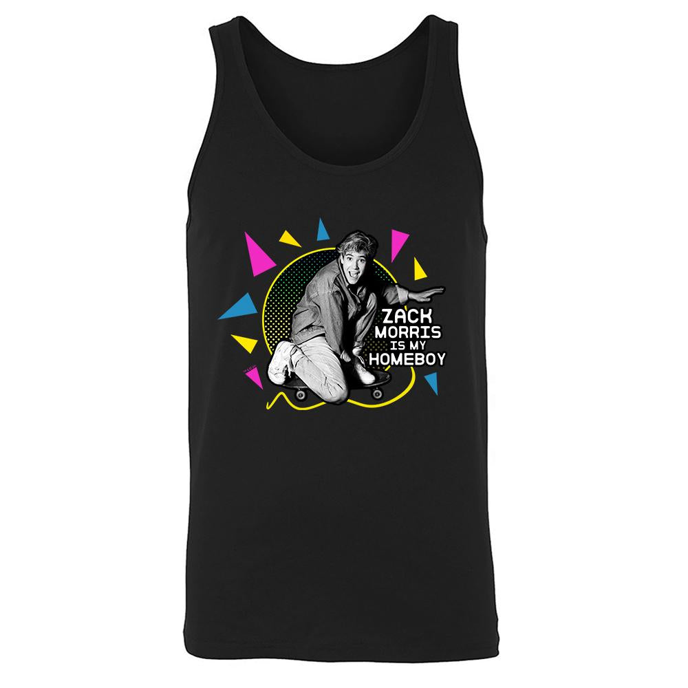 Saved By The Bell Zack Morris is my Homeboy  Unisex Tank Top