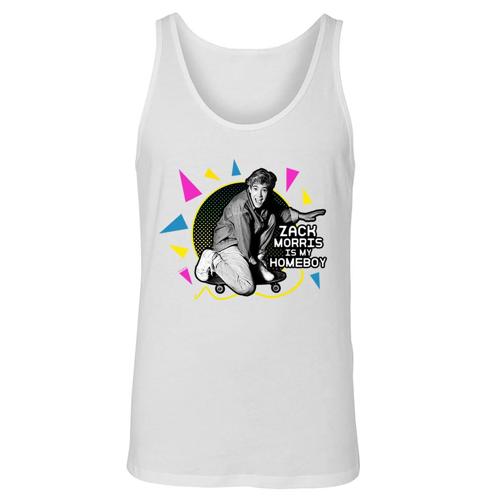 Saved By The Bell Zack Morris is my Homeboy  Unisex Tank Top
