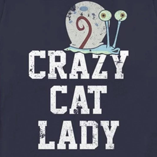 Gary Crazy Cat Lady Women's Short Sleeve T-Shirt - SpongeBob SquarePants Official Shop-1