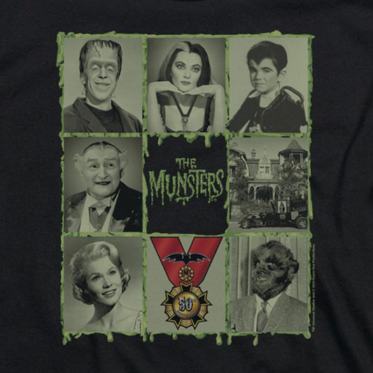 The Munsters Blocks Long Sleeve T-Shirt-1