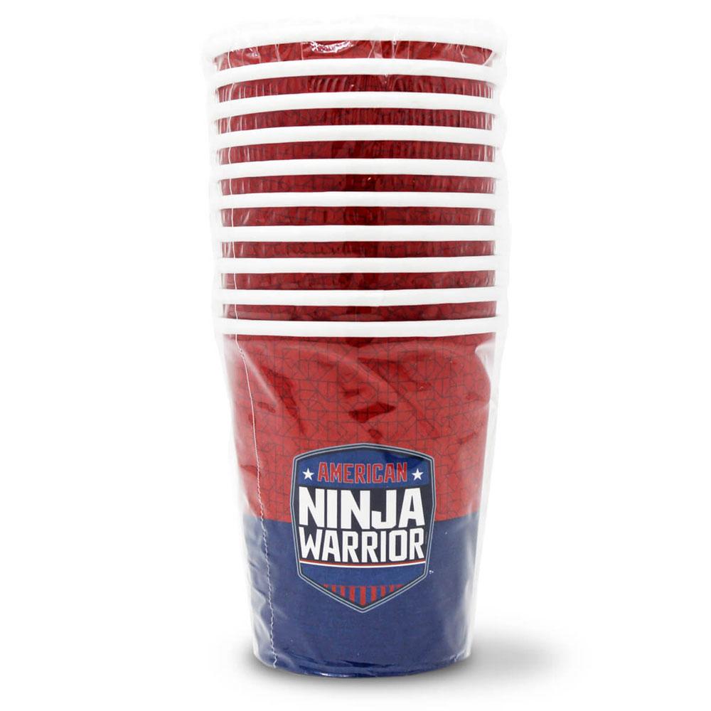 American Ninja Warrior Party Supplies - Paper Cups - Pack of 10