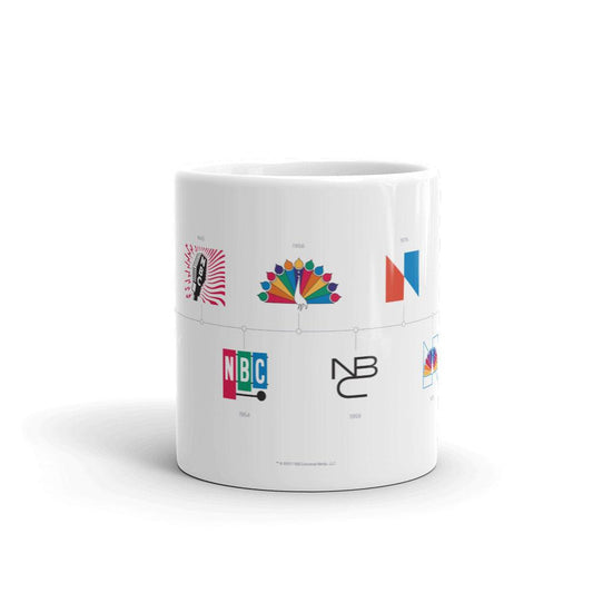 NBC Logo Timeline White Mug-1