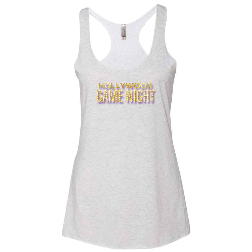 Hollywood Game Night Women's Tri-Blend Racerback Tank Top