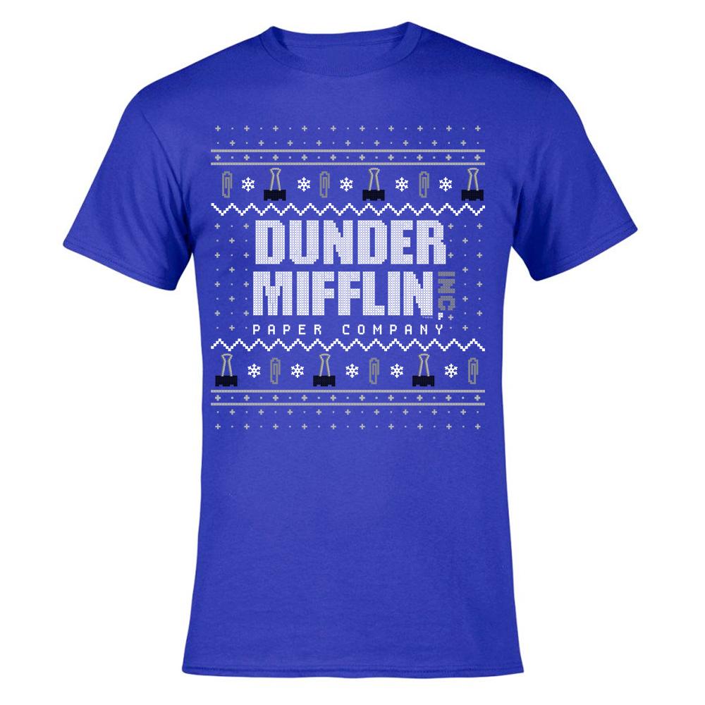 The Office Dunder Mifflin Holiday Men's Short Sleeve T-Shirt