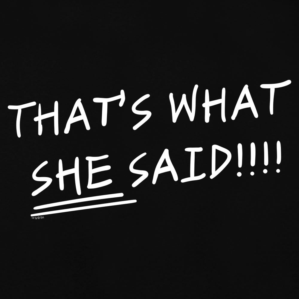 The Office That's What She Said Quote Men's Short Sleeve T-Shirt