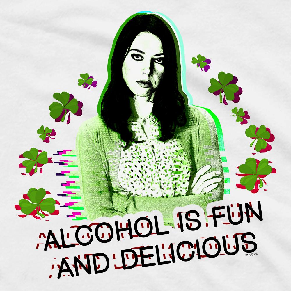 Parks and Recreation Alcohol is Fun and Delicious St. Patrick's Day Men's Short Sleeve T-Shirt