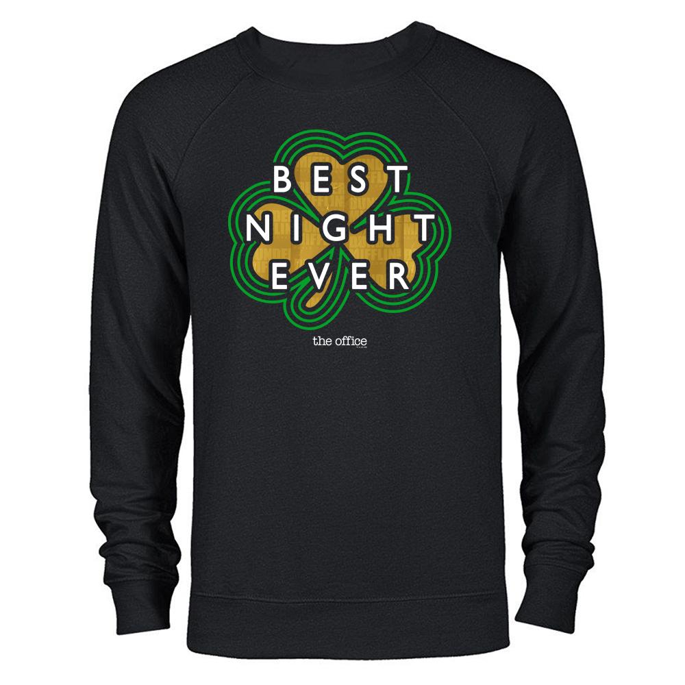 The Office Dunder MIfflin Best Night Ever St. Patrick's Day Lightweight Crew Neck Sweatshirt