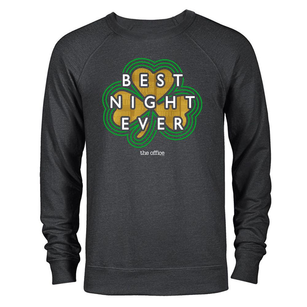 The Office Dunder MIfflin Best Night Ever St. Patrick's Day Lightweight Crew Neck Sweatshirt